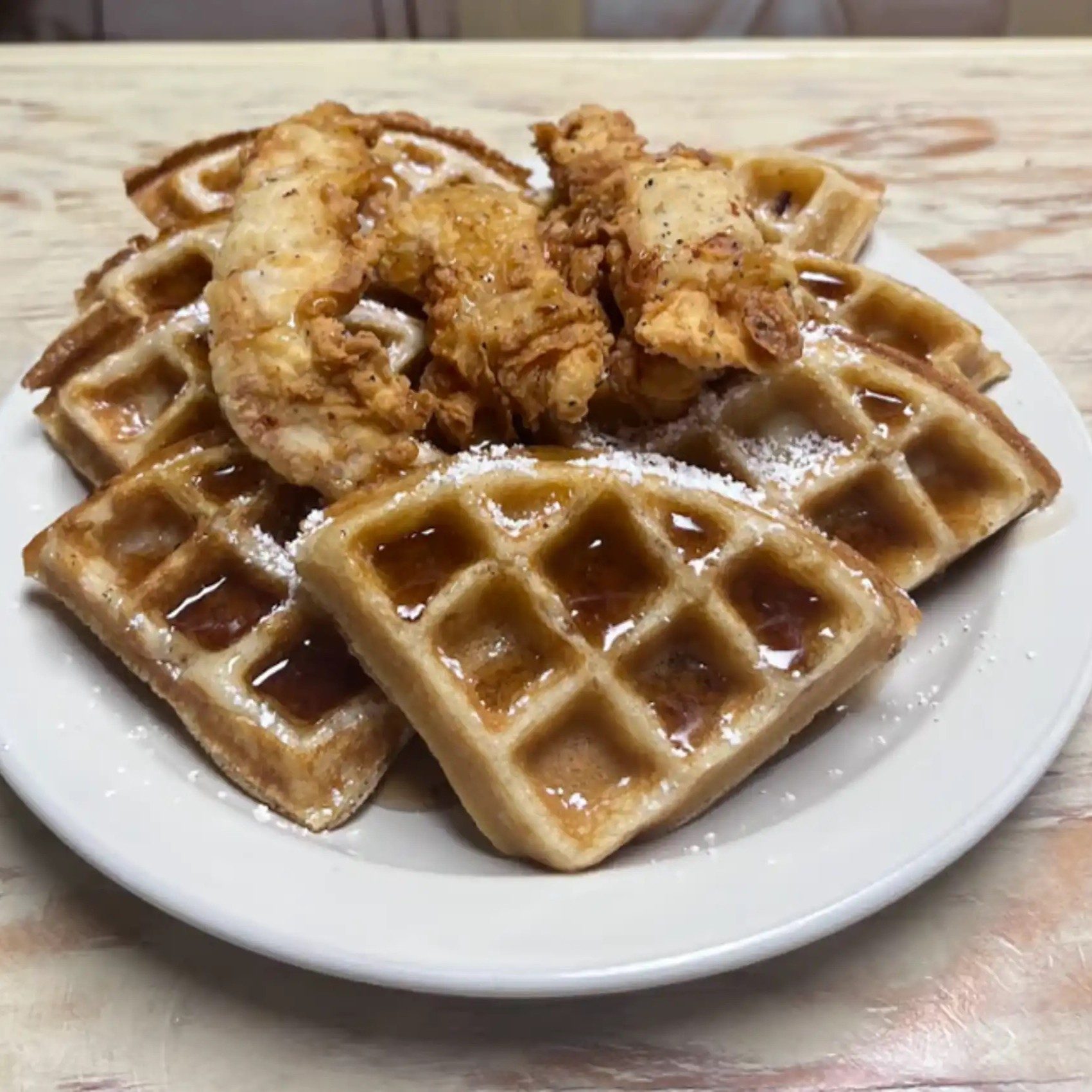 Chicken and Waffles.