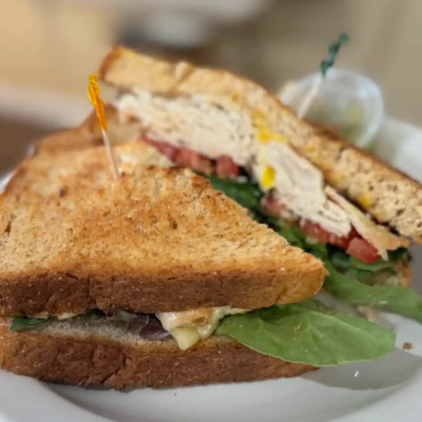 Turkey and Cheese Sandwich.